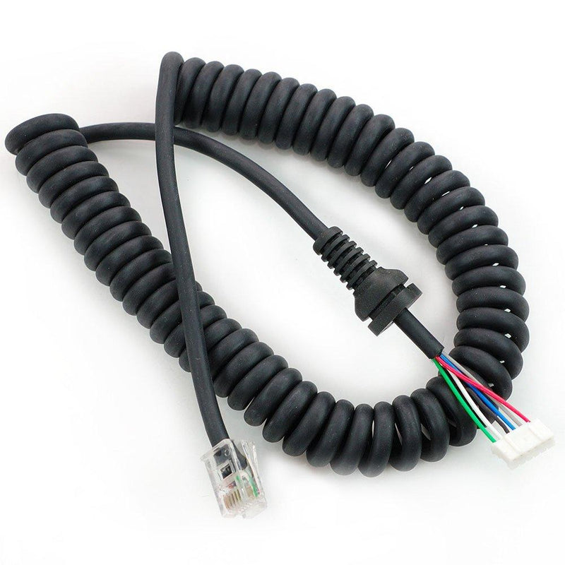 AEcreative Microphone Cable for Yaesu MH-48 MH-42 MH-36 MH-36A6J MH-36B6JS FT-90R FT-100D FT-2600M FT-3000M MH-48A6J MH-48A6JA MH-42B6J MH-42C6J FT-2800M FT-1500M FT-8900R FT-7800R FT-8800R Radio