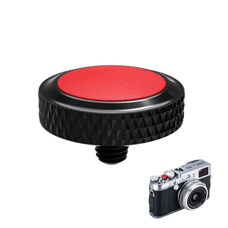 Camera Soft Release Button JJC Shutter Button for Fuji Fujifilm X-E4 X-T4 X-T3 X-T2 X-T30 X-T20 X-T10 X-PRO3 X-PRO2 X-PRO1 X100V X100F X100T X100S X-E3 for Sony RX10 IV III RX1RII RX1R RX1-2 Pack Black Red