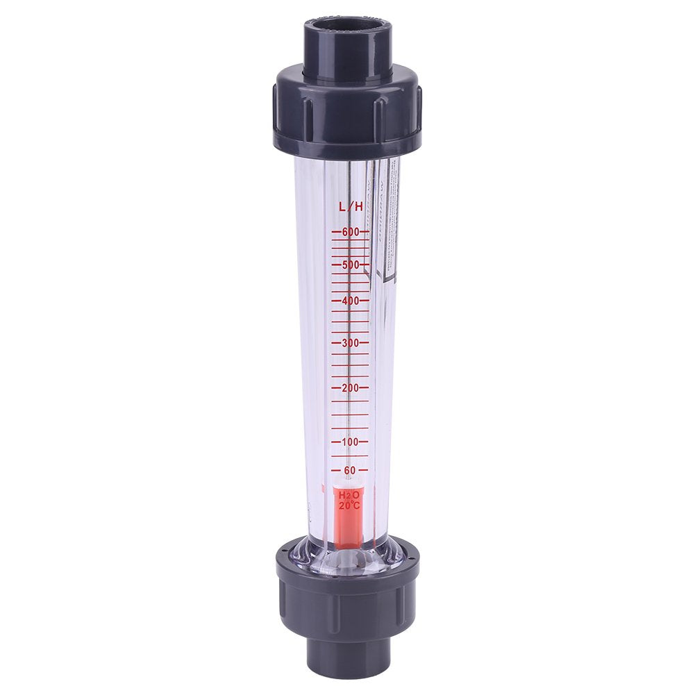 60-600L/H Rotameter Plastic Tube Liquid Water LZS-15D Flow Meter DN15