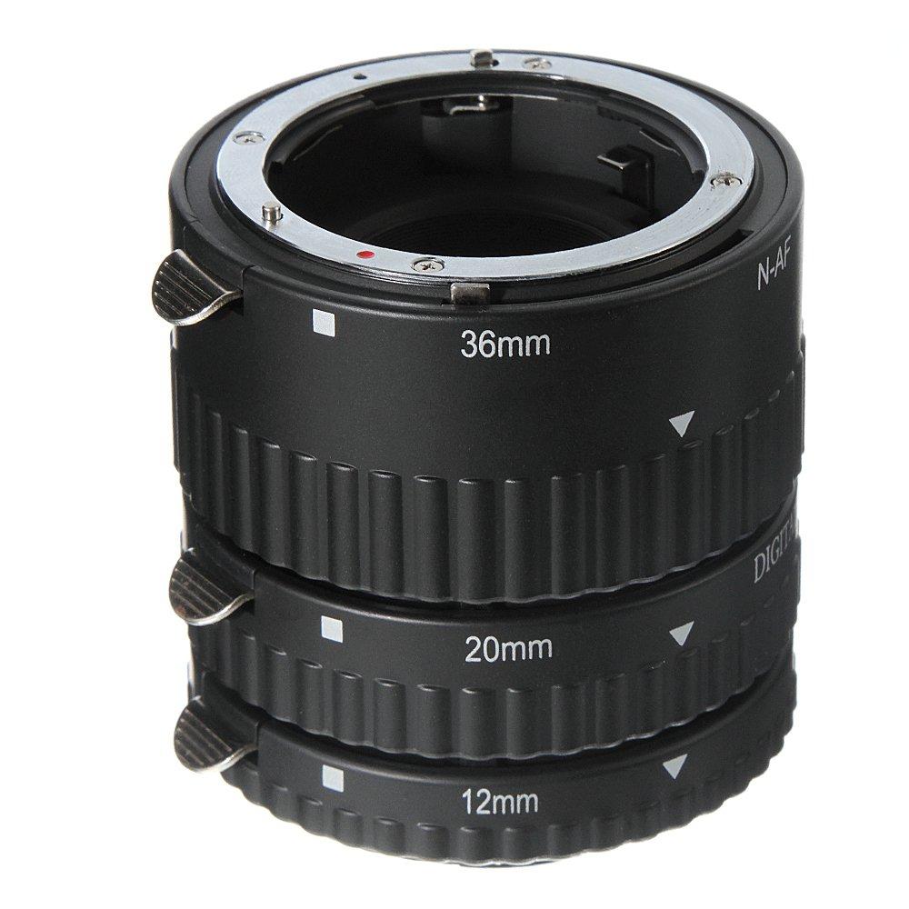 Hersmay Auto Focus Macro Extension Tubes (12mm 20mm 36mm) for Nikon D7500 D7200 D7100 D7000 D5600 D5300 D5200 D5100 D5000 D3100 D3000 D800 D600 D300s D300 D90 D80 Digital SLR Cameras