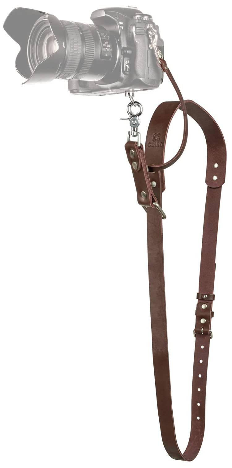 Camera Strap Accessories for One Camera Professional Single Leather Harness Shoulder Strap Quick Release Gear DSLR/SLR Strap Brown