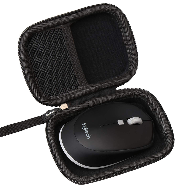 Aproca Hard Storage Travel Case for Logitech M535 / M335 Compact Bluetooth Wireless Optical Mouse (Black) Black