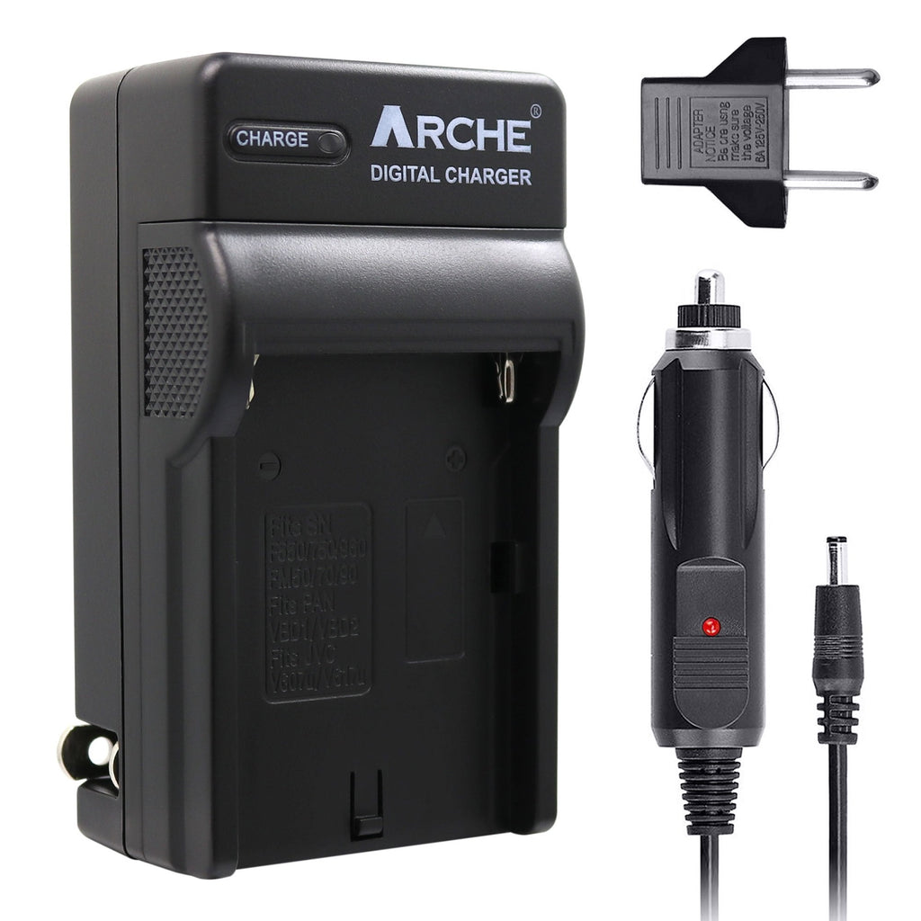ARCHE NP-F550 F550 NP-F330 NP-F570 Rapid Single Charger for [Sony NP-F330 NP-F530 NP-F570 and Sony CCD-RV100 CCD-RV200 SC5 SC9 TR1 TR940 TR917 Camera CN-160 CN-216 LED Video Light]