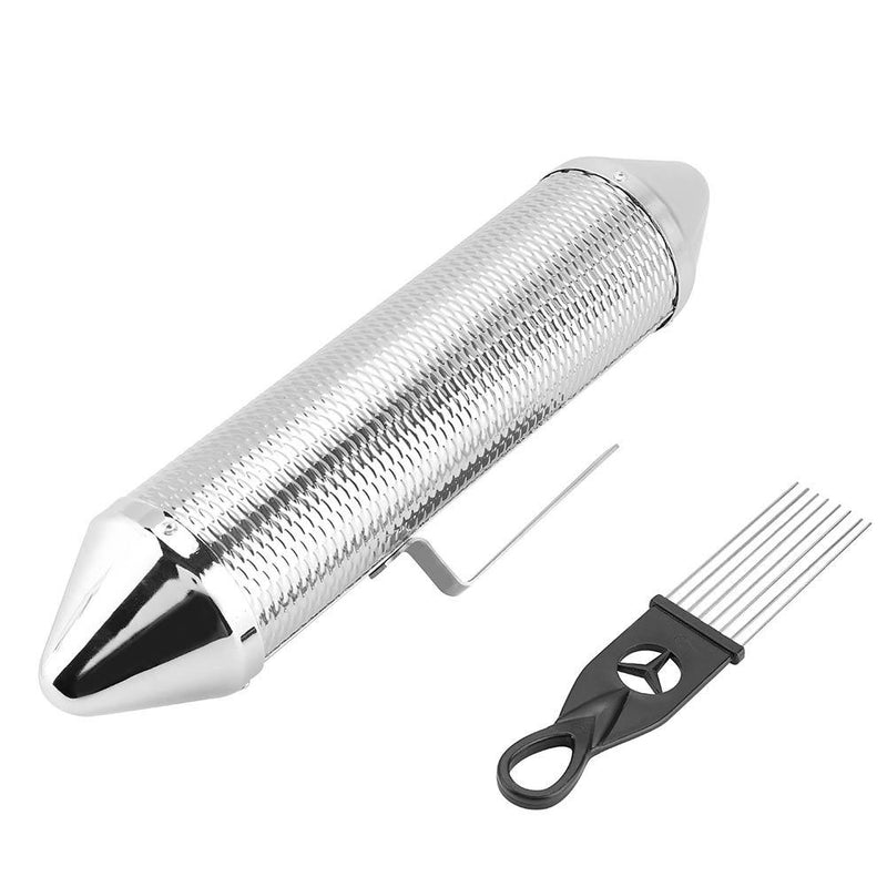 Stainless Steel Guiro, Durable Guiro with ScraperMusical Percussion Instrument with Scraper