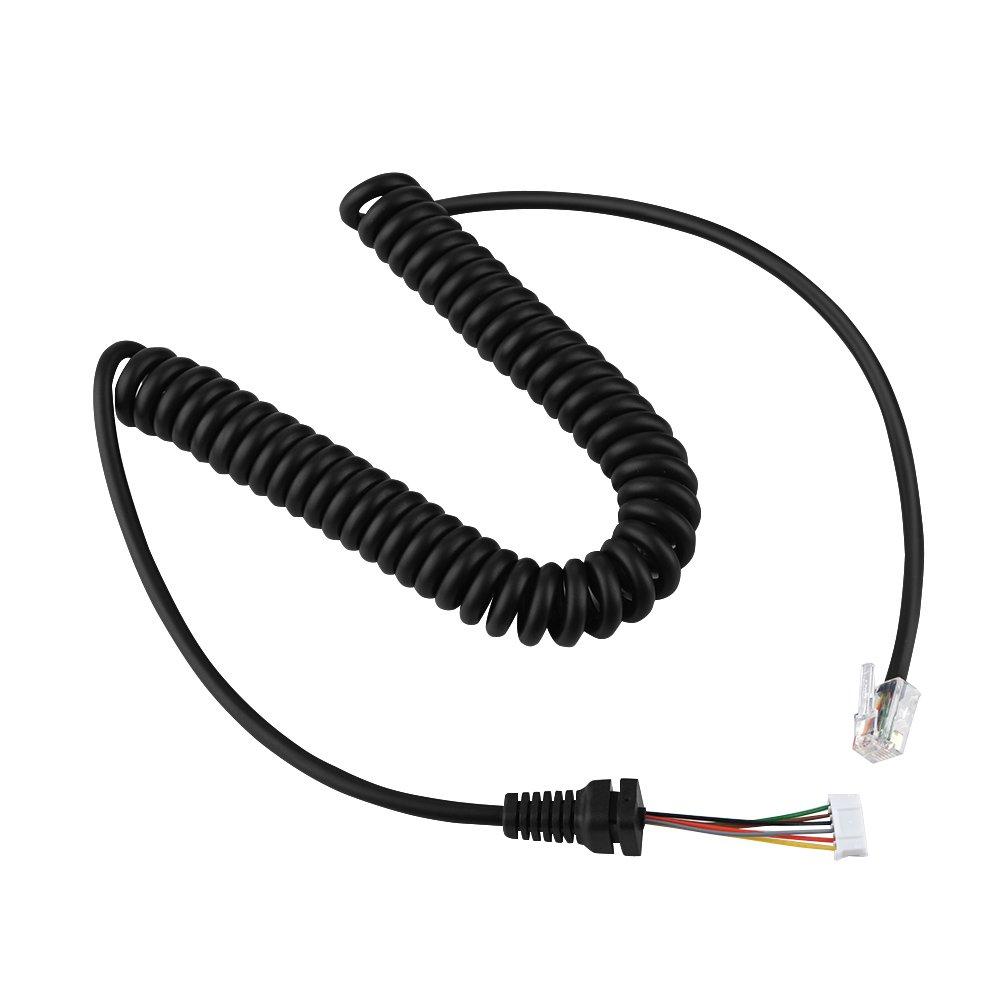 Replacement Speaker Mic Microphone Cable Microphone Cord for YEASU MH-48A6J, FT-7800, FT-8800, FT-8900, FT-7100M, FT-2800M, FT-8900R
