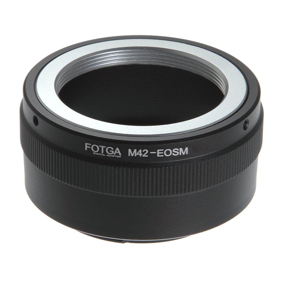 FocusFoto FOTGA Adapter Ring for M42 42mm Screw Mount Lens to Canon EOS EF-M Mount Mirrorless Camera Body M1 M2 M3 M5 M6 M10 M50 M100