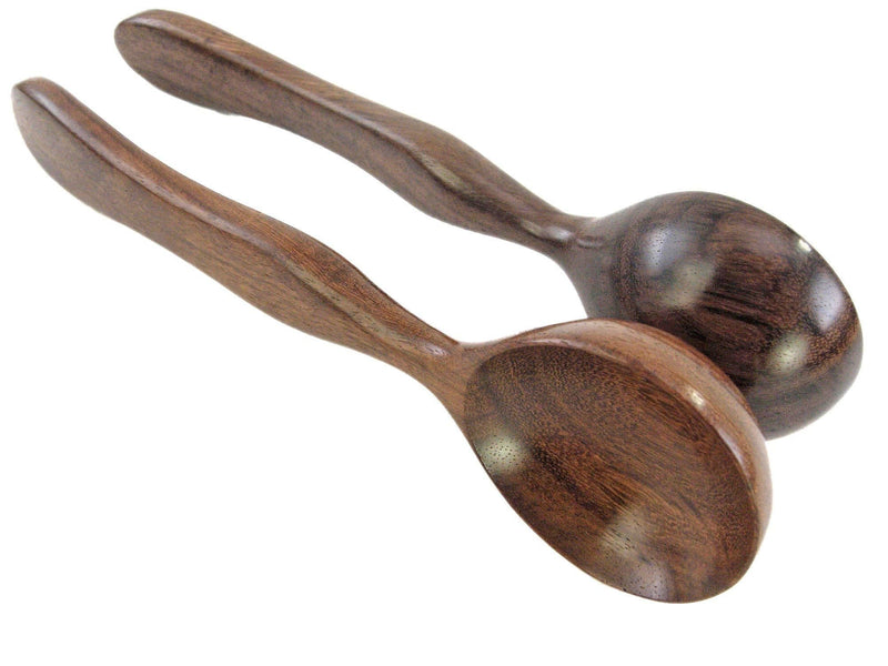 Pea Patch Teak Musical Spoons (Gumbo Style), Long - w/free instruction booklet