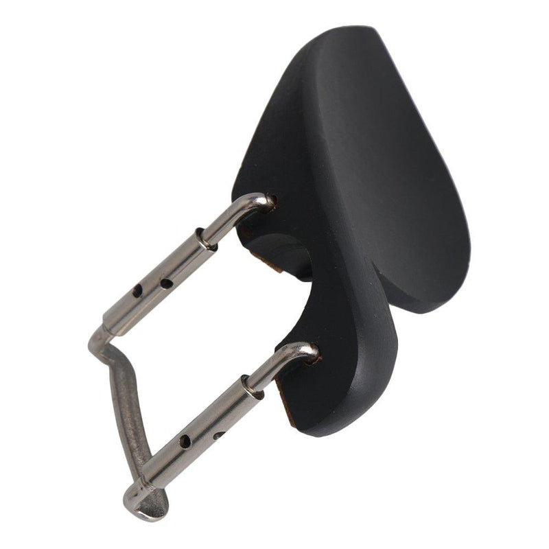 Mxfans Black Wood Instrument Accessory 1/2 1/4 Violin Chin Rest with Clamp