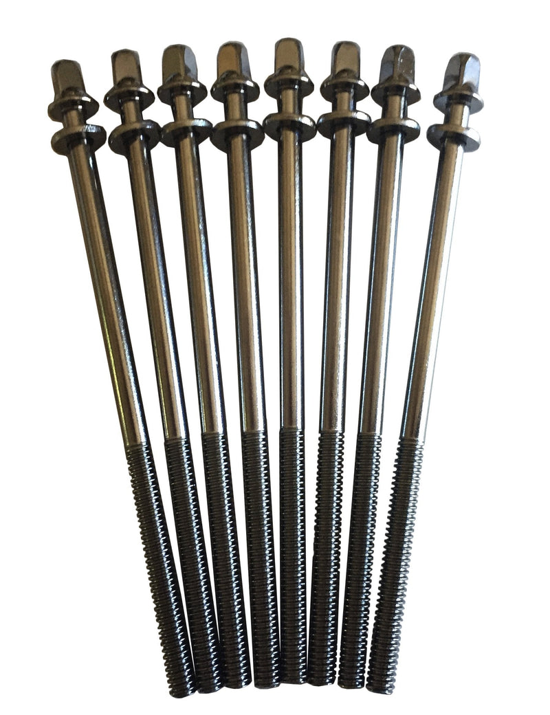 ROSS Percussion 7/32 110mm Tension Rods for Bass Drum - 8 Pack