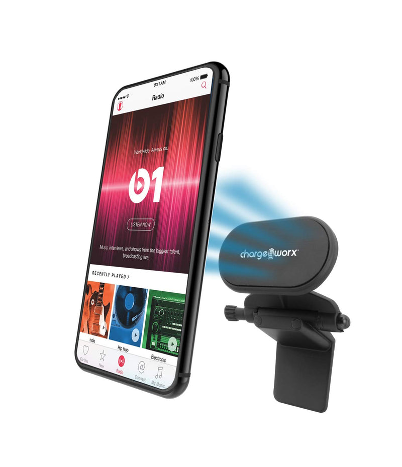 ChargeWorx Airplane Inflight Magnetic Phone & Tablet Mount - 360 Degrees Rotate Universal Device Flight Seat Holder - Designed Multi-Angled Viewing, Supports Different CellPhones & Tablets