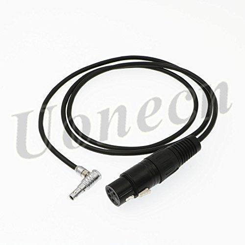 Uonecn ARRI Alexa Mini Camera Audio Cable XLR 5 pins Female to Right Angle 5 pin Male Plugs Alexa Reach Mini Audio Cable