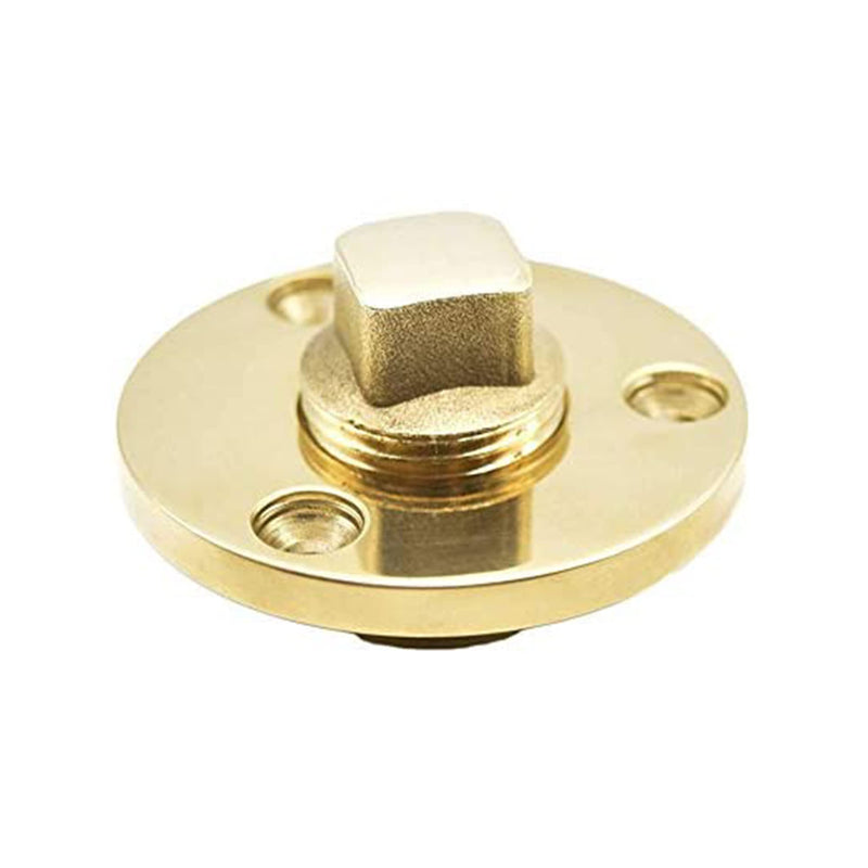 Marine City Brass Drain Plug Fits 1” Dia. Hole, 1/2''NPT 1-Pcs