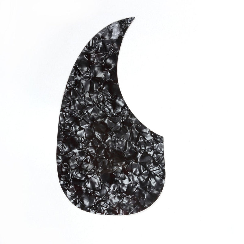 Musiclily Left Handed Self Adhesive Teardrop Acoustic Guitar Pickguard for Martin D28 Style guitar, Black Pearl