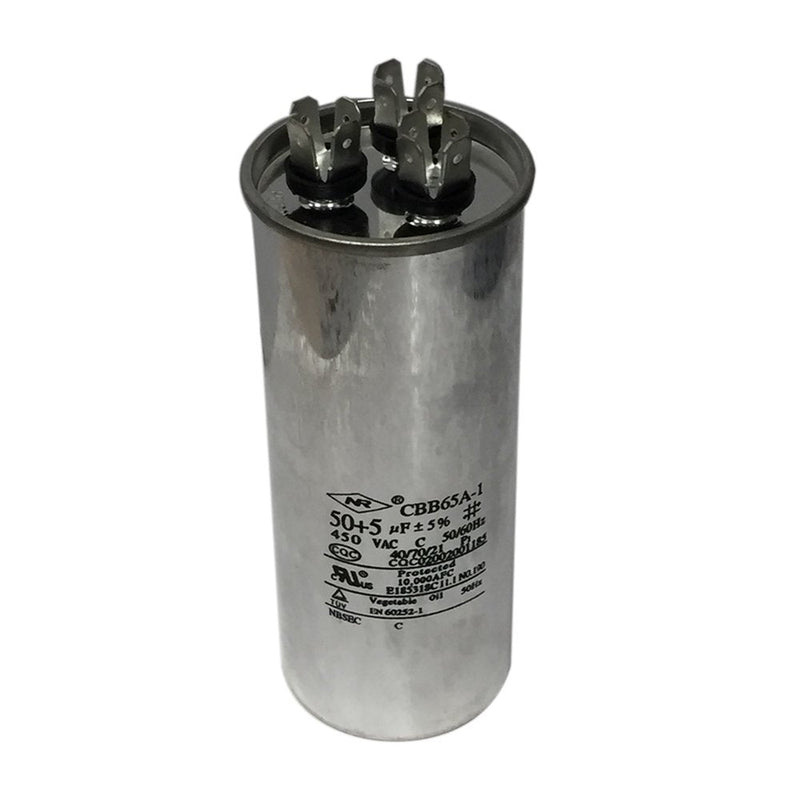 Dual Run Capacitor Premium Motor Air Conditioner Capacitor 450 Volt 50+5 MFD 50+5uF 50/5