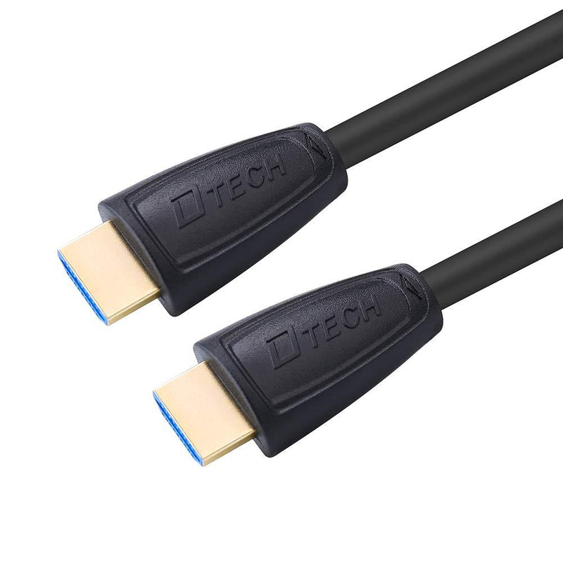 DTECH 4K HDMI 2.0 Cable 10 Feet 1080p 144 Hz 2k 3D High Speed HD Type A Male to Male Cord with Gold Plated Connector (Black, 3 Meter) 10ft