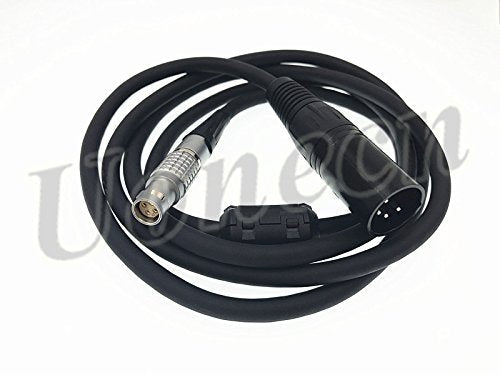 Uonecn Red Epic Scarlet Power Cable 6 pin Female to XLR 4 pin Male