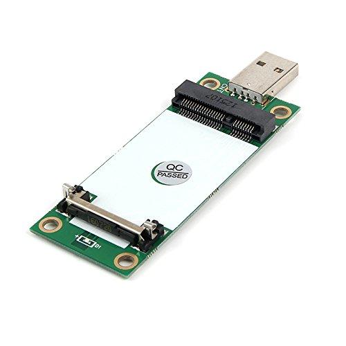Mini PCIe WWAN Card to USB Adapter with SIM Slot, Mini PCI Express WWAN/LTE/4G Module Tester Converter, Support 30mm 50mm Wireless Wide Area Network Card
