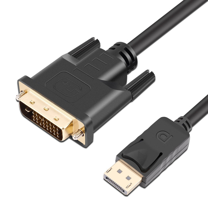 A-technology Display Port to DVI Cable 1080P is a DisplayPort DP to DVI-D Male to Male Adapter Cable for Dell, HP, Lenovo, ASUS etc (3Ft, dp to dvi Cable) 3Ft