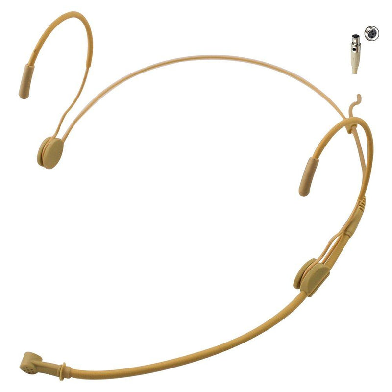 [AUSTRALIA] - JK MIC-J 069 Earhook Headworn Headset Unidirectional Microphone Compatible with Shure Wireless Bodypack Transmitter - Mini XLR TA4F Plug 