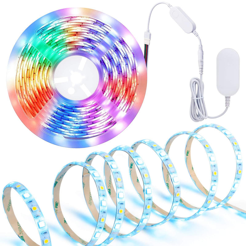 [AUSTRALIA] - Smart LED Strip Light,MOCREO WiFi LED Light Strip RGBW TV Backlight 16.4f for 24-75in Smart TV Backlight, APP Controlled,300leds,Waterproof IP65, 2.4G Hz Wi-Fi Only 