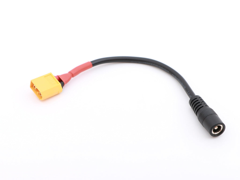 Amass XT60 Male Connector to DC 5.5mm/2.5mm Female Adapter Cable for RC FPV Power