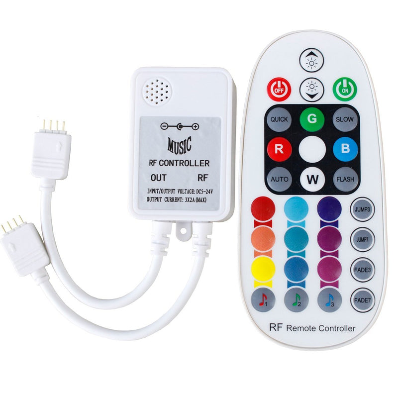 [AUSTRALIA] - SPARKE Music Activated RF Remote Control 28 Keys for Multicolor RGB LED Strip Lights, Wireless Sound Sensor Controller/Dimmer Rf Music Control 