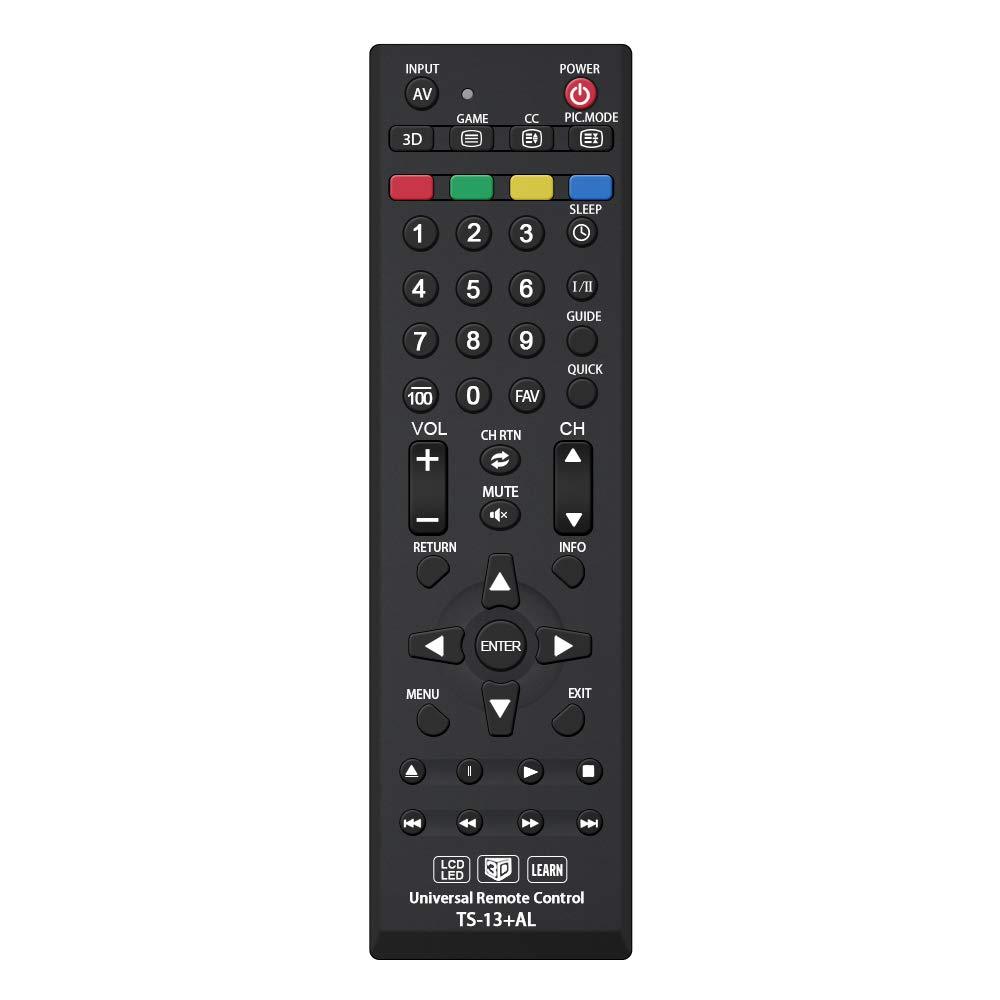 Gvirtue Universal Remote Control TS-13+AL Replacement for Toshiba-TV-Remote All Toshiba 3D LCD HDTV 4K LED Smart TV Fire TV with Learning Function