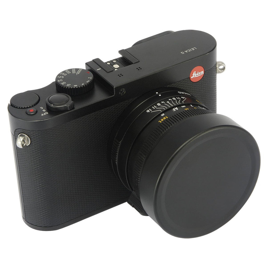 Haoge Metal Front Lens Cap Cover for Leica Q Q2 Q-P QP Typ 116 Typ116 Camera Black