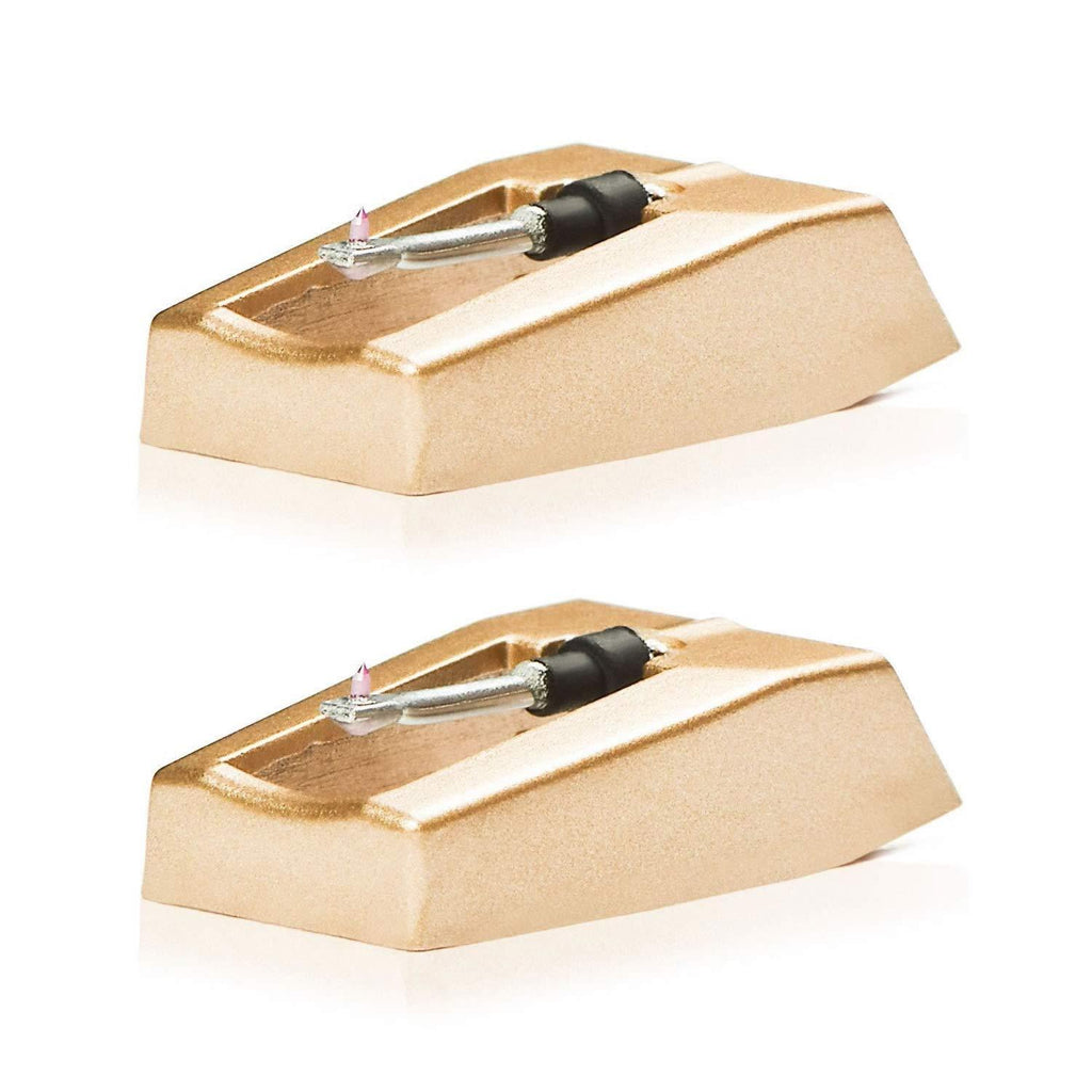 [AUSTRALIA] - 2 -Pack Record Player Needle Replacement w/ Diamond Tip - Compatible with Crosley, Jensen, Pyle, Detrola & More - Superior Sound - Protect Your Vinyl - 3000Hrs of Playback – Quick Install 