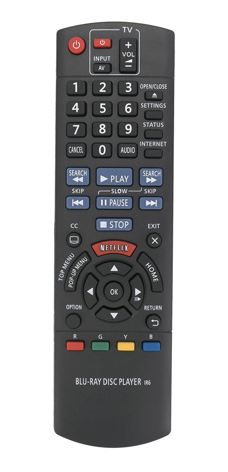 New N2QAYB000952 Replace Remote fit for Panasonic Blu-Ray Disc Player DMP-BD91 DMP-BD81 DMP-BD901 DMPBD91 DMPBD81 DMPBD901