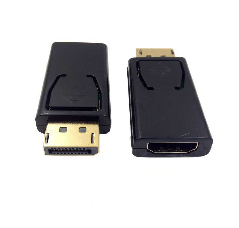 DP to HDMI Adapter Haokiang 1080P Gold Plated DisplayPort to HDMI Male to Female Converter Adapter 1.3V Black