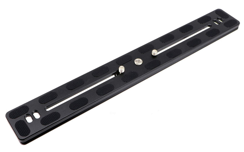 HITHUT PU-300 300mm Universal Lengthened Quick Release Plate Slide Rail with D-Ring Screw for Tripod Ball Head DSLR Camera, Arca-Swiss Compatible