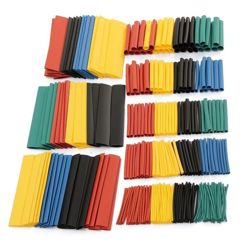 CGMJ 328 Pcs (8 Sizes) 2:1 Heat Shrink Tubing Tube Wrap Wire Cable Insulated Sleeving Tubing Set