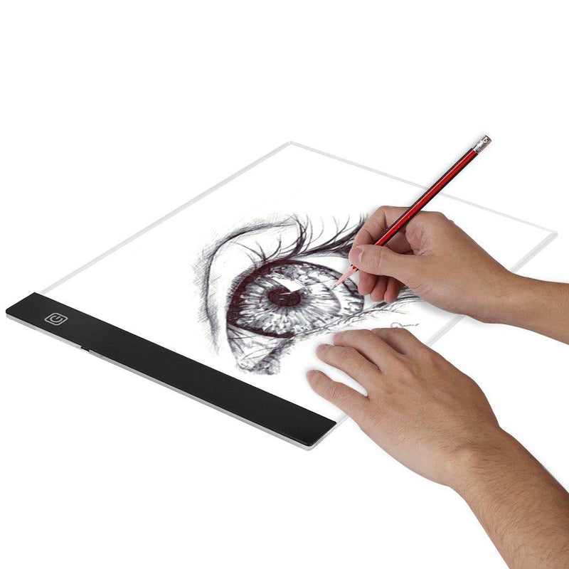 LED Light Board,A4 Portable LED Drawing Pad Lighted Tracing Box Brightness Control with USB Power for Kids Artists Animation Sketching Drawing