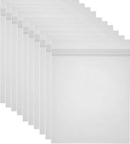 Studio 500 Art Pack of 100 Acid-Free 8 3/8 x 10 1/8 inches Crystal Clear Sleeves Storage Bags for 8x10 Photo Framing Mats Mattes