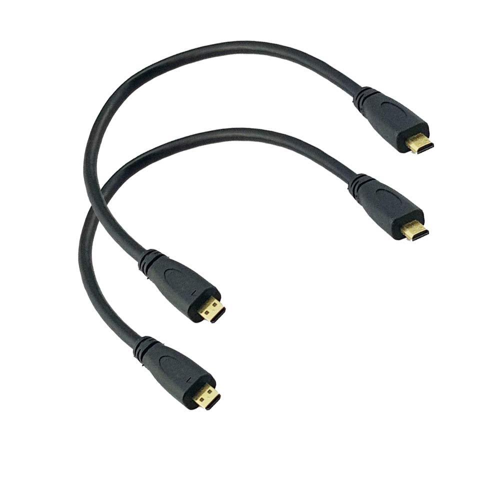 Seadream 2Pack Gold Plated High Speed Micro HDMI Extension Cable Micro HDMI Male to Micro HDMI Male Cable
