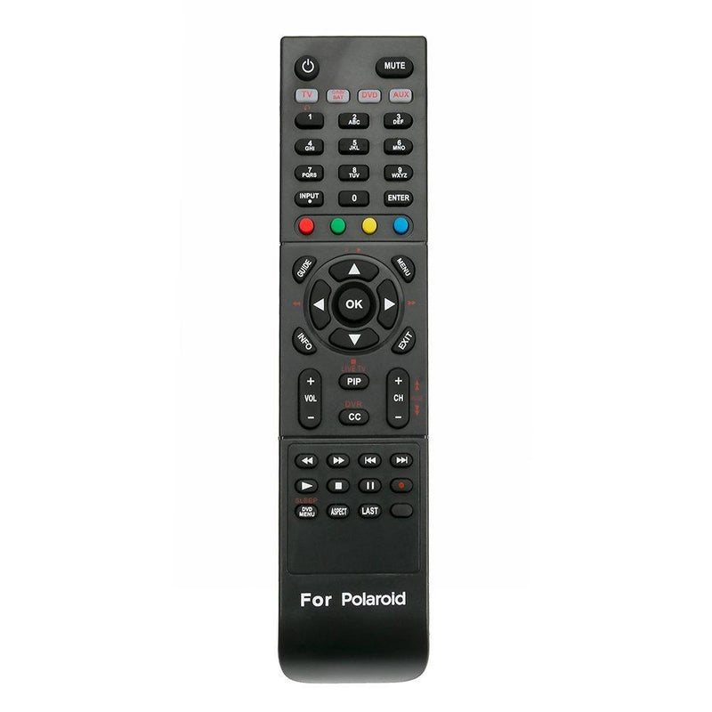 RC-201 Replaced Remote fit for Polaroid TV TLA04641 TDX-03211C 845C45GF1XAPH FLX374 TDX02611C TDX03211C FLM-4034B FLM-4234BH TDA-03211C TDX-01930B 1513-TDXB 1913-TDXB 2611-TLXB 3211-TLXB 2611TLXB