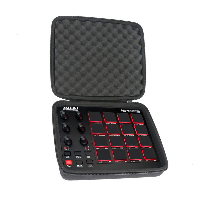 co2crea Hard Travel Case for Akai Professional MPD218 | MIDI Drum Pad Controller