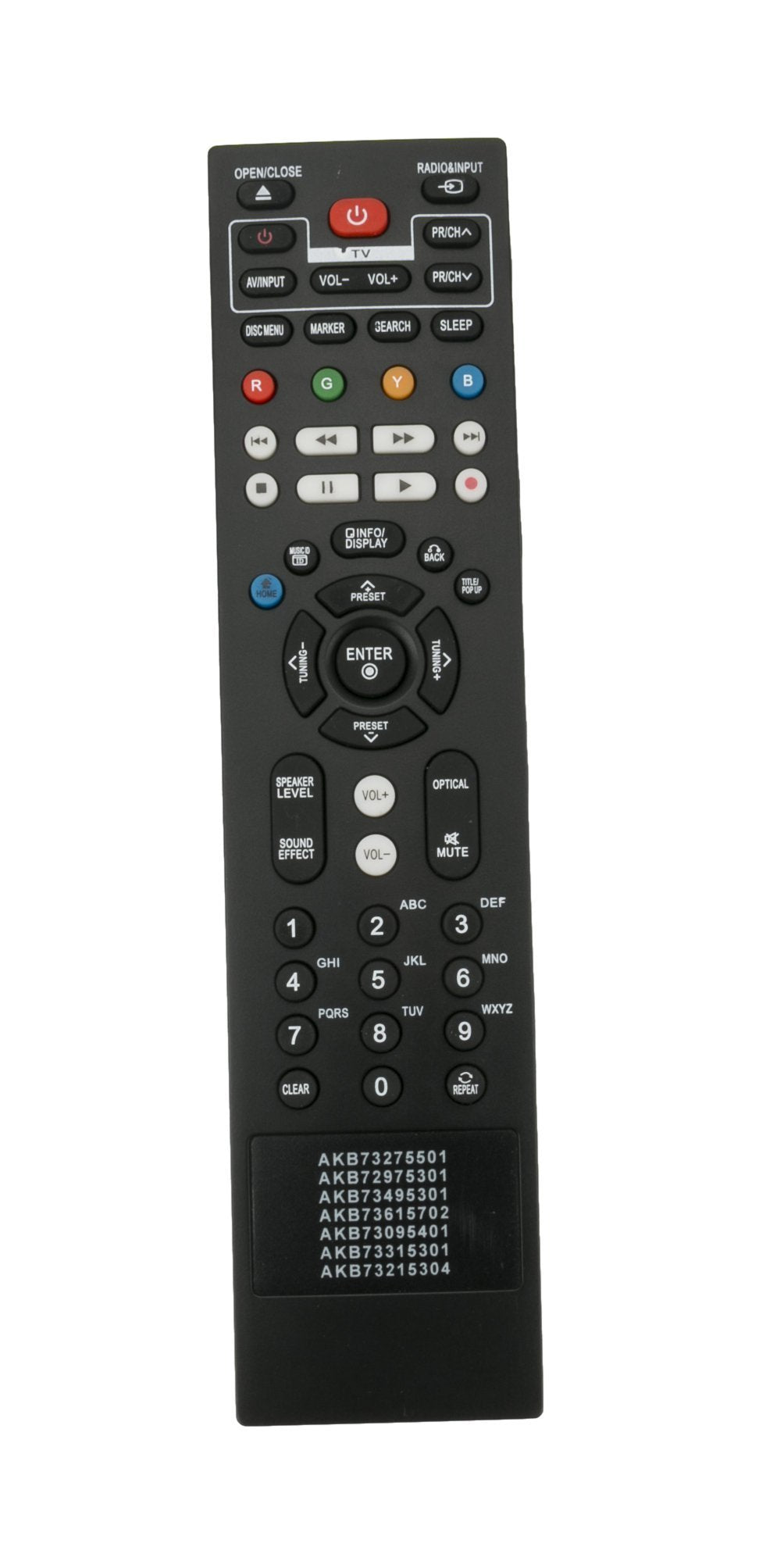 New Remote Control AKB73095401 AKB73275501 AKB72975301 AKB73615702 AKB73215304 AKB73495301 AKB73315301 for LG BLU-RAY Player LHB336 HB906PAWPD HB906SBPD HB906SCPR LHB336 LHB536 LHB976 BD550 BD570 BX58