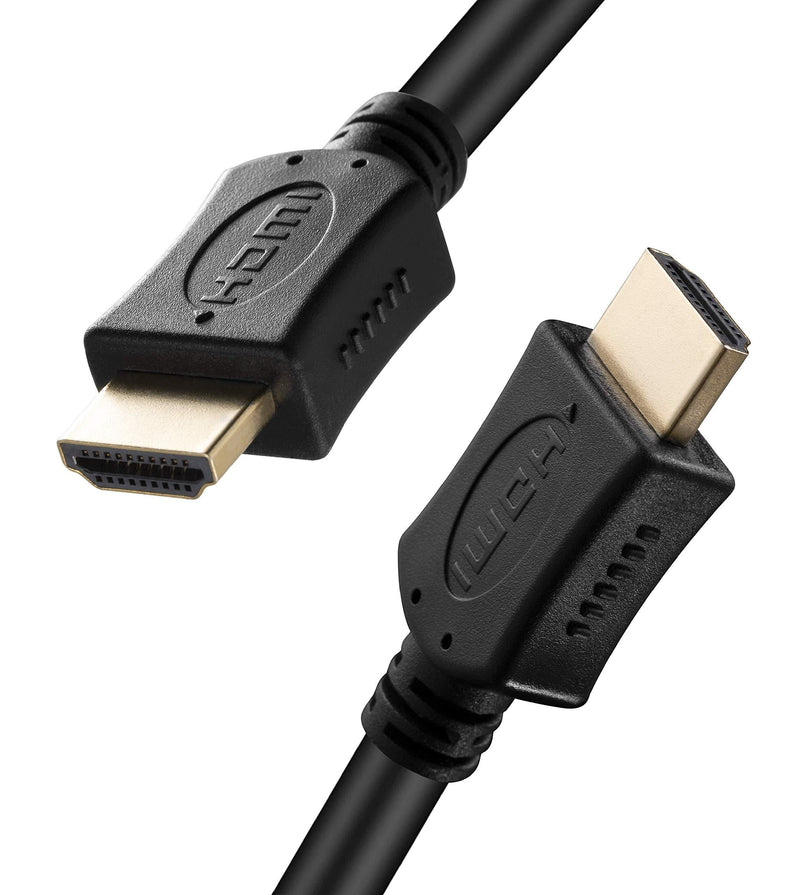 4K HDMI 2.0 Cable 6 Ft, 60Hz 18 Gbps High Speed HDR Cord, Support Xbox 360, PS4, Apple TV, Roku TV, 1080P TV, PS5, Xbox Series X, Xbox One, Fire TV, Blu-Ray, Short HDMI, HDCP2.2, ARC,1 Pack