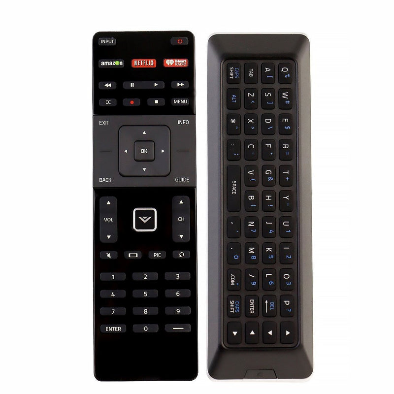 XRT500 Keyboard Remote with Netflix Iheart Radio Key for Vizio TV M332i-B1 M49-C1 M50-C1 M55-C2 M60-C3 M65-C1 M70-C3 M75-C1 M80-C3 M652I-B2 M702I-B3 P552UI-B2 P702UI-B3 M322i-B1 M422i-B1 M602I-B3
