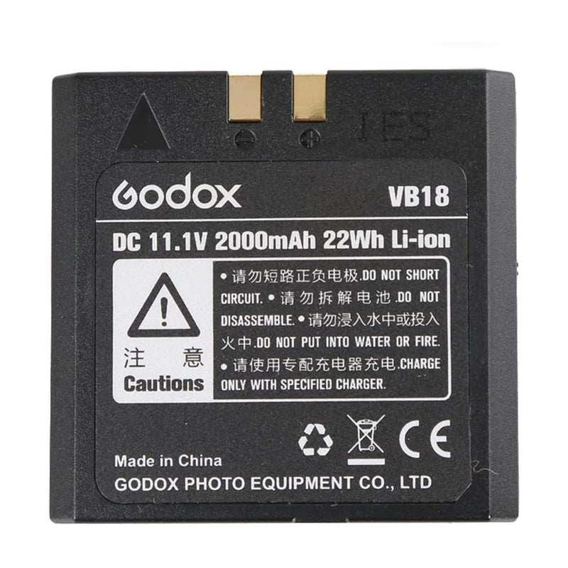 Godox VB18 Battery Replacement,DC 11.1V 2000mAh Lithium Battery Pack for V860II V850 V860C V860N Speedlite Flash
