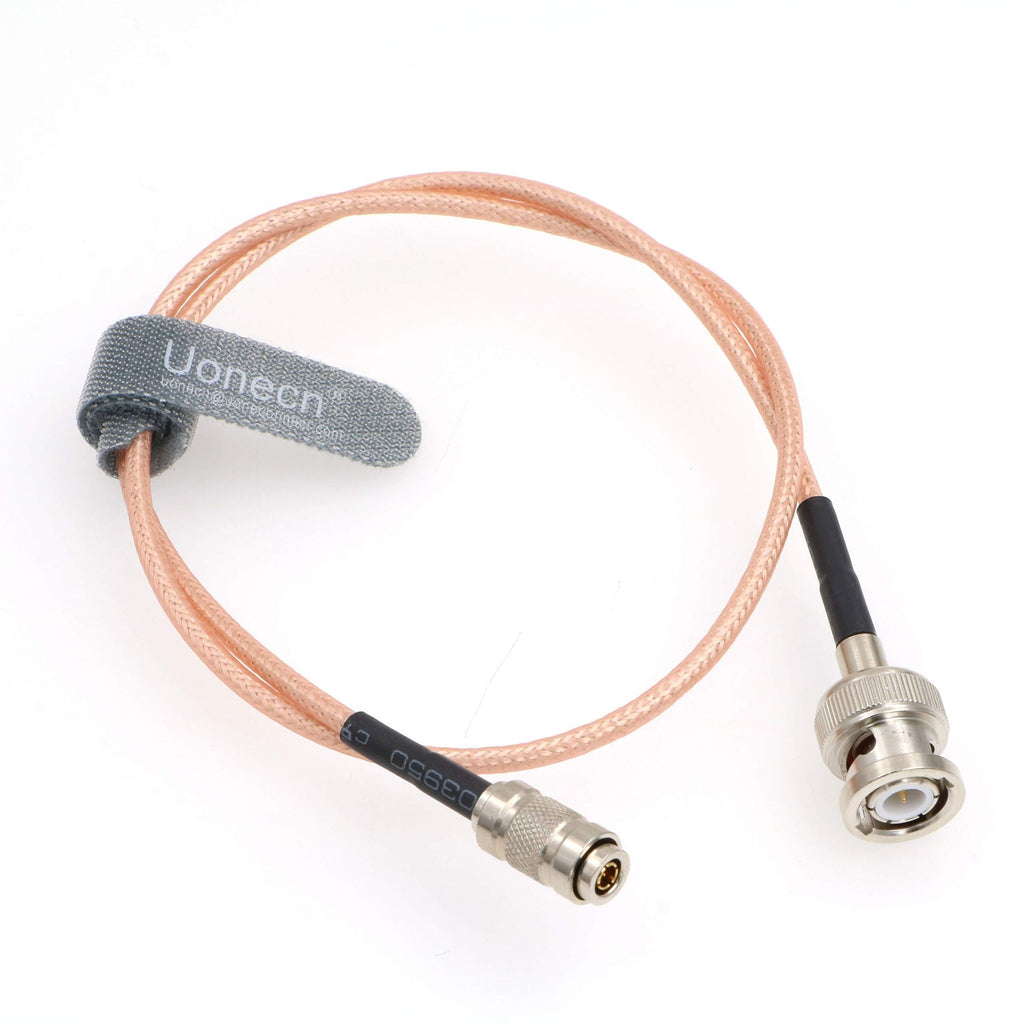 Uonecn HD SDI BNC RG179 to DIN 1.0/2.3 Mini BNC 75ohm RF Coaxial Cable Video Cable for Blackmagic HyperDeck Shuttle 20'' 50 cm