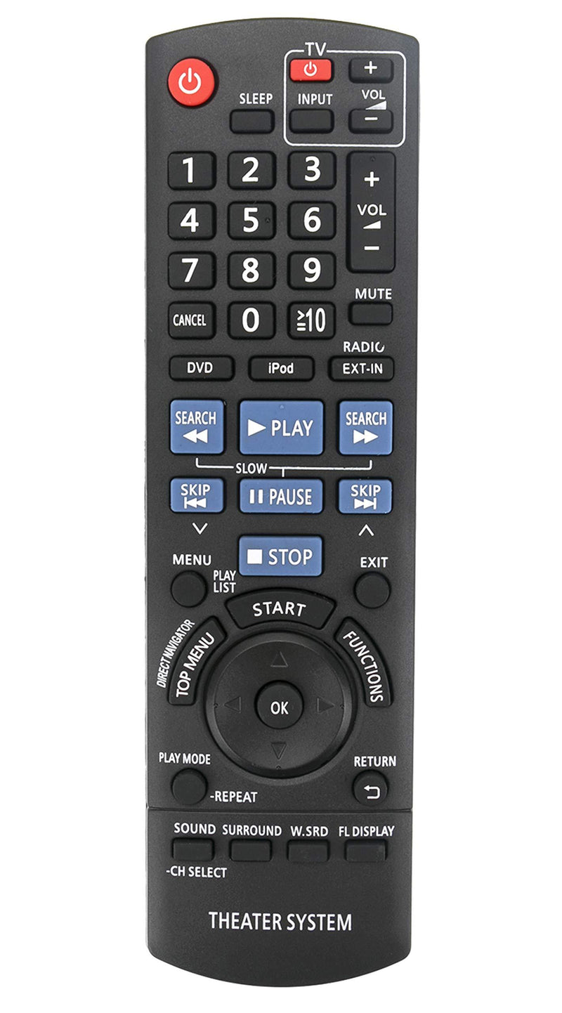 New N2QAYB000514 Replace Remote Fit for Panasonic Home Theater Receiver SC-PT480 SA-PT480 SC-PT480P-K