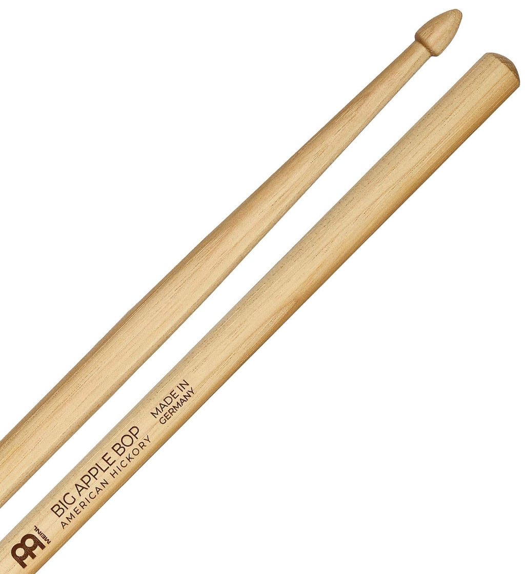 Meinl Stick & Brush Jazz Drumsticks, Big Apple Bop - American Hickory with Large Acorn Shape Wood Tip - MADE IN GERMANY (SB111) Bop 7A Single Pair