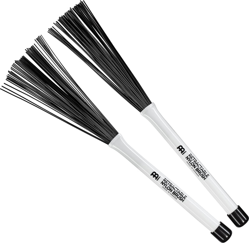 Meinl Stick & Brush Retractable Nylon Brush with Plastic Handle - MADE IN U.S.A. (SB304)