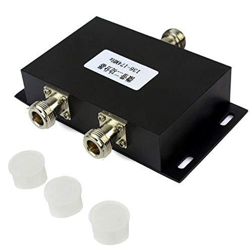 Fumei 2 Way VHF 136-174MHz Antenna Power Splitter 50W Two Way Radio Repeater Power Divider with N Female connectors