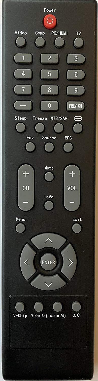 Smartby Remote Control 098GRABDANEHRC 3831901 Compatible with Haier HL19D2 HL19D2A HL24XD2 HL24XD2A HL32D1 HL32D2