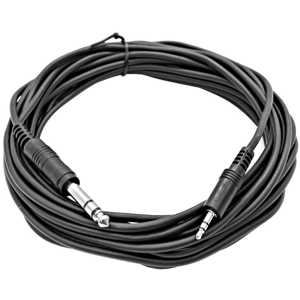 [AUSTRALIA] - Seismic Audio - SA-iERQM25-25 Foot 1/8 Inch 3.5mm Stereo TRS Male to 1/4 Inch 6.35mm Male Audio Patch Cable 