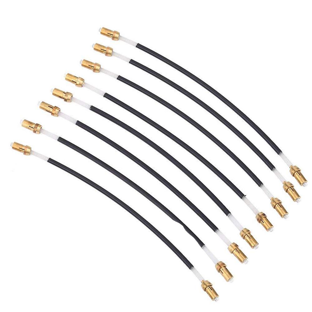 Timiy 3/4 4/4 Violin Non-slip Nylon Tailpiece Tailgut with Brass Screw Replacement Tailgut Tailcord 8pcs